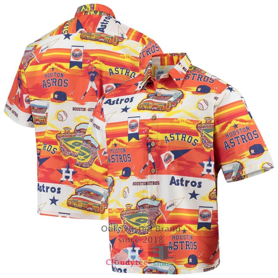 Houston Astros Reyn Spooner Scenic Orange Hawaiian Shirt – LIMITED EDITION
