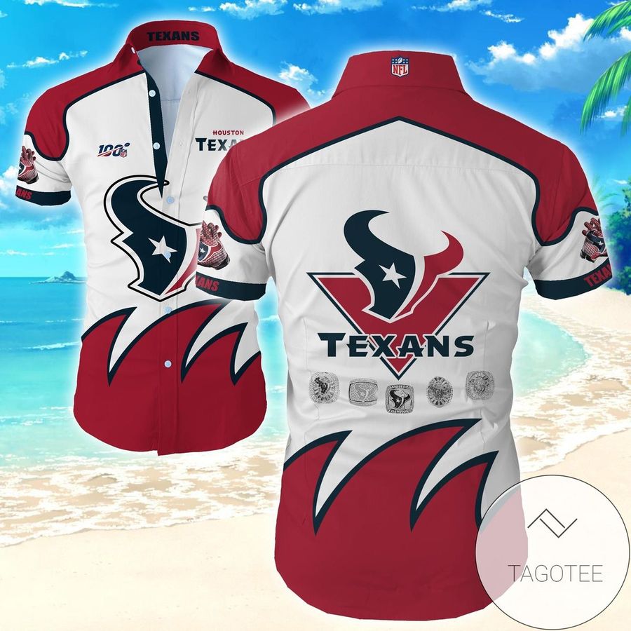 Houston Texans Authentic Hawaiian Shirt 2022 Tropical Shirt Mens Floral