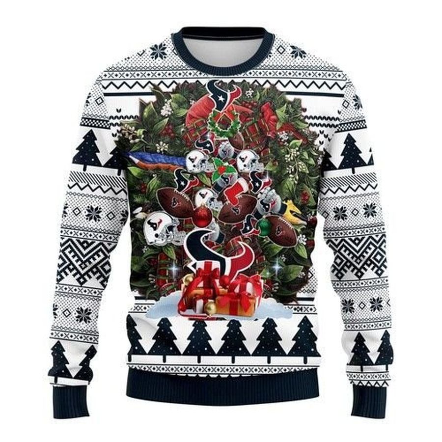 Houston Texans Tree Christmas For Fans Ugly Christmas Sweater All