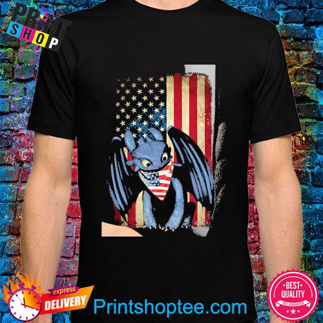 How to train your dragon American flag shirt