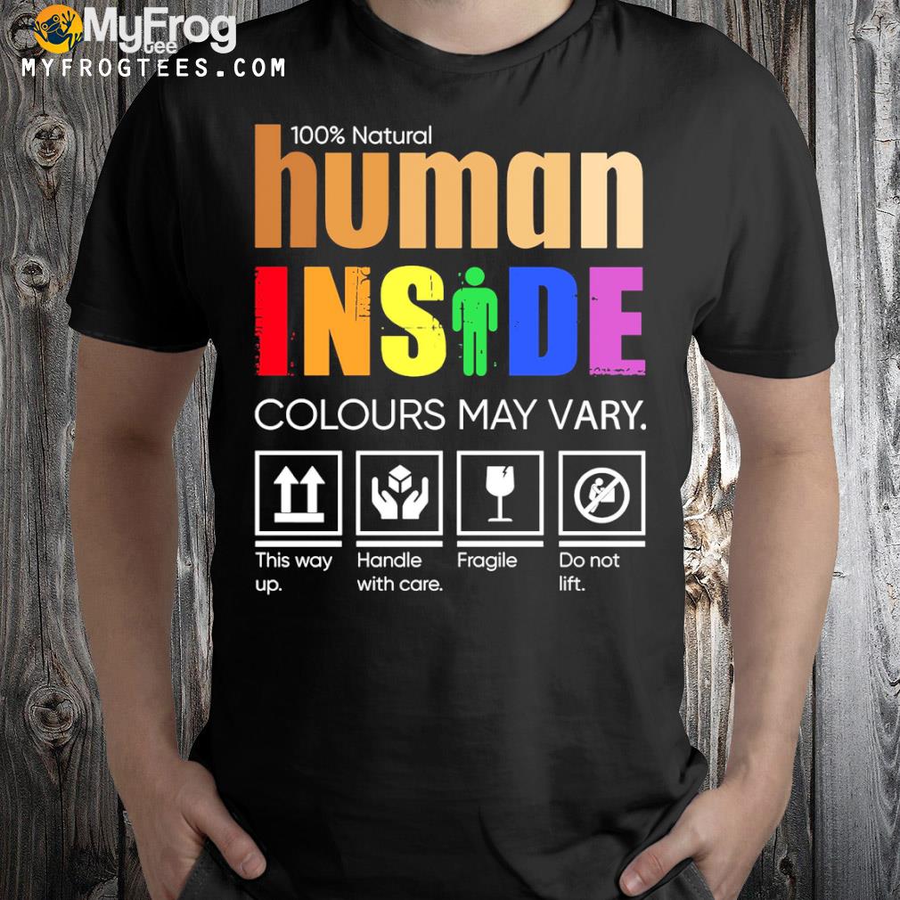Human inside colours may vary shirt