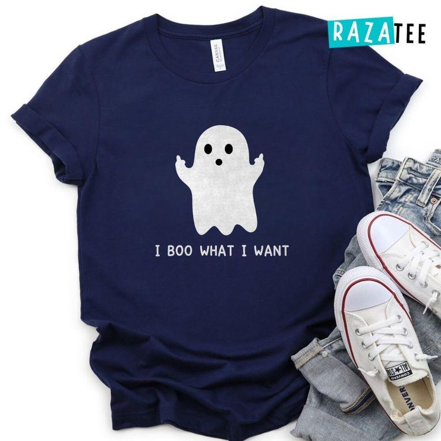 I Boo What I Want Halloween Spooky Creepy Cute Ghost T-Shirt Cute Ghost Shirt