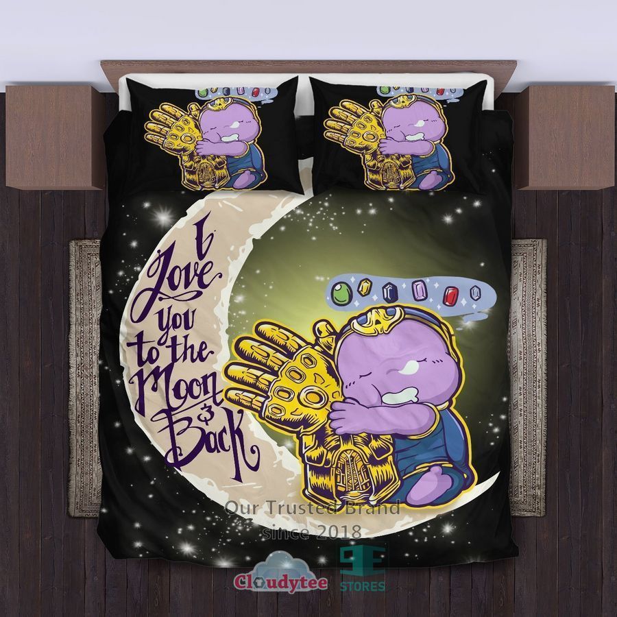 I Love You To The Moon & Back Cute Thanos Bedding Set – LIMITED EDITION