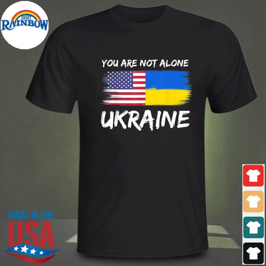I stand with ukraine flag American flag support ukraine peace ukraine shirt