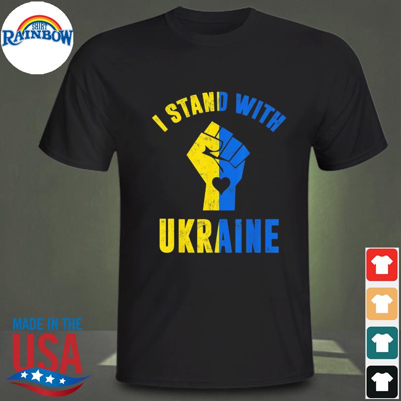 I Stand With Ukraine Ukrainian Flag Support Ukraine Shirt