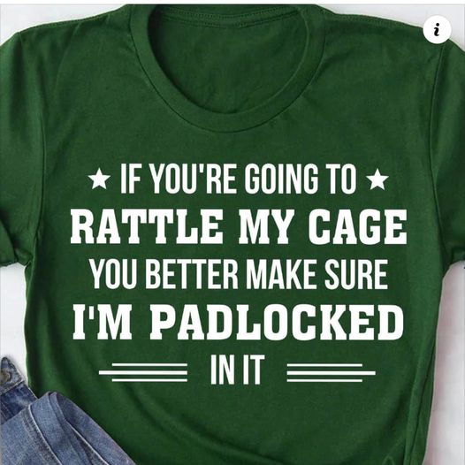 IF you're going to Rattle my cage you better make sure i'm Padlocked in it shirt