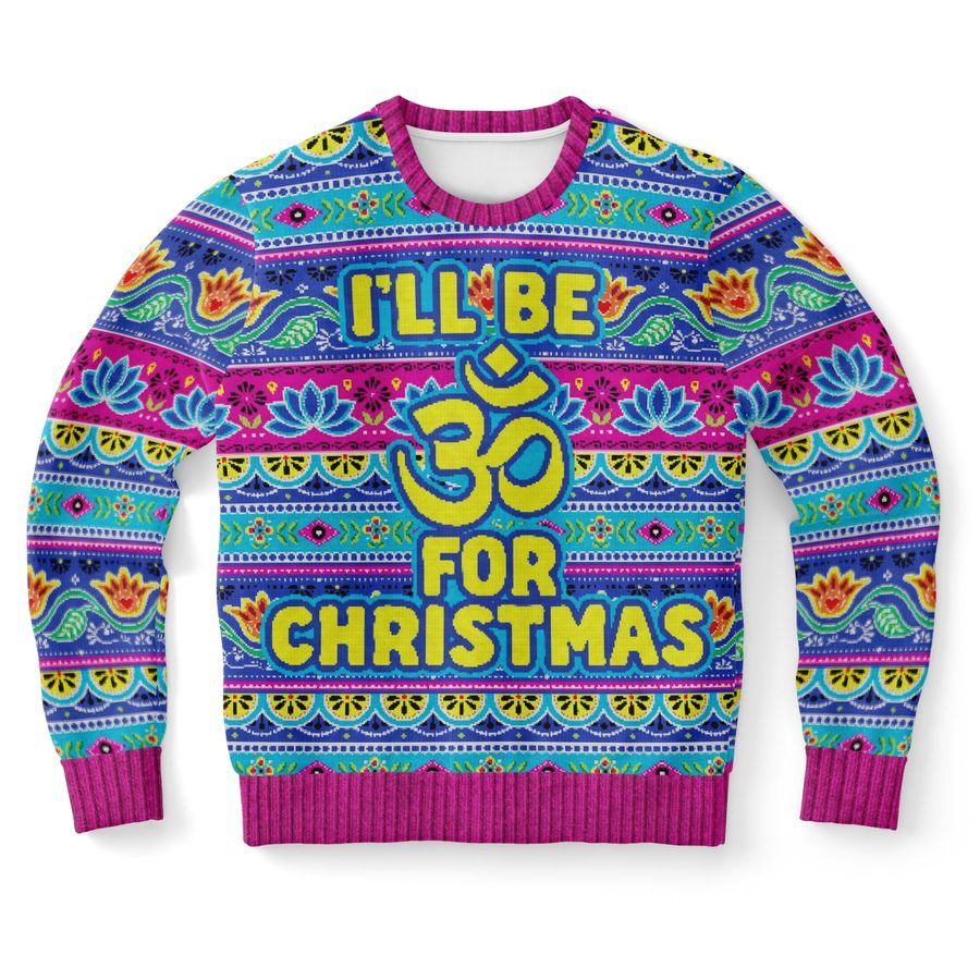 I'Ll Be Om For Christmas Ugly Christmas Sweater - 433