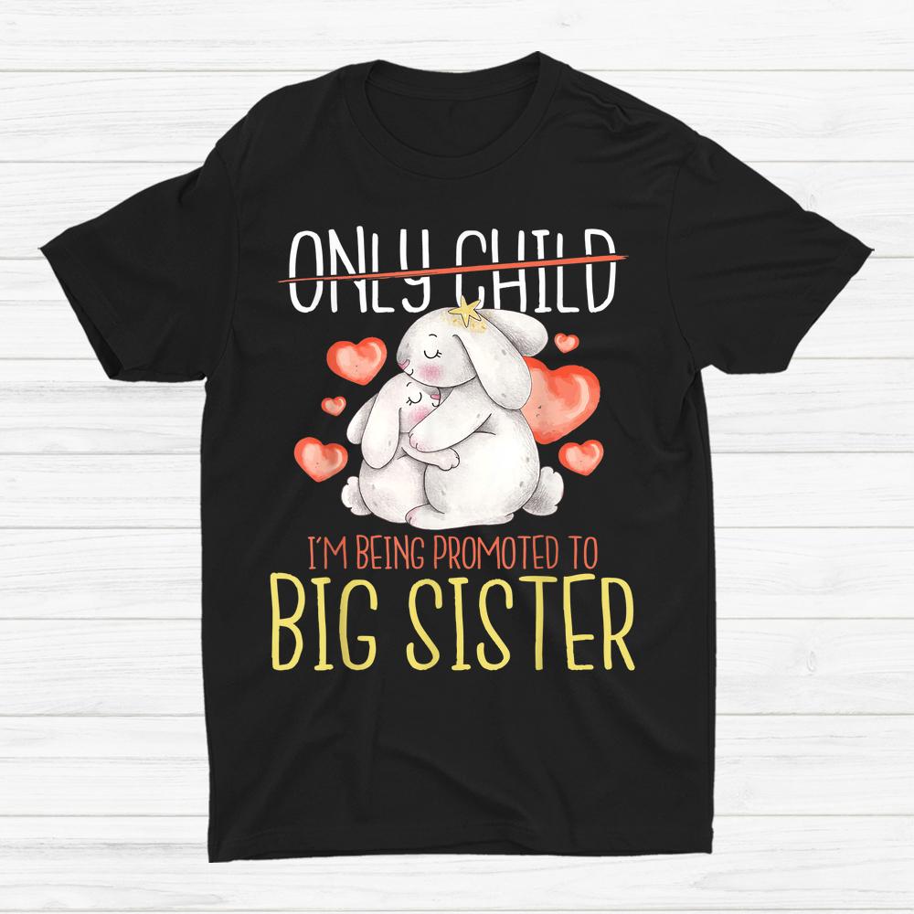 I’m Being Promoted To Big Sister Child Sisters Reveal Shirt