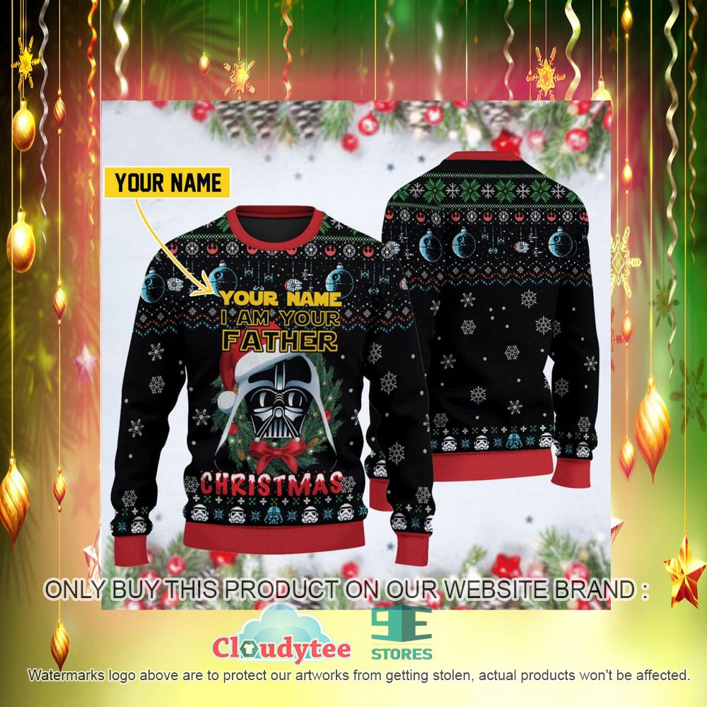 I'm Your Father Darth Vader Custom Name Ugly Christmas Sweater – LIMITED EDITION