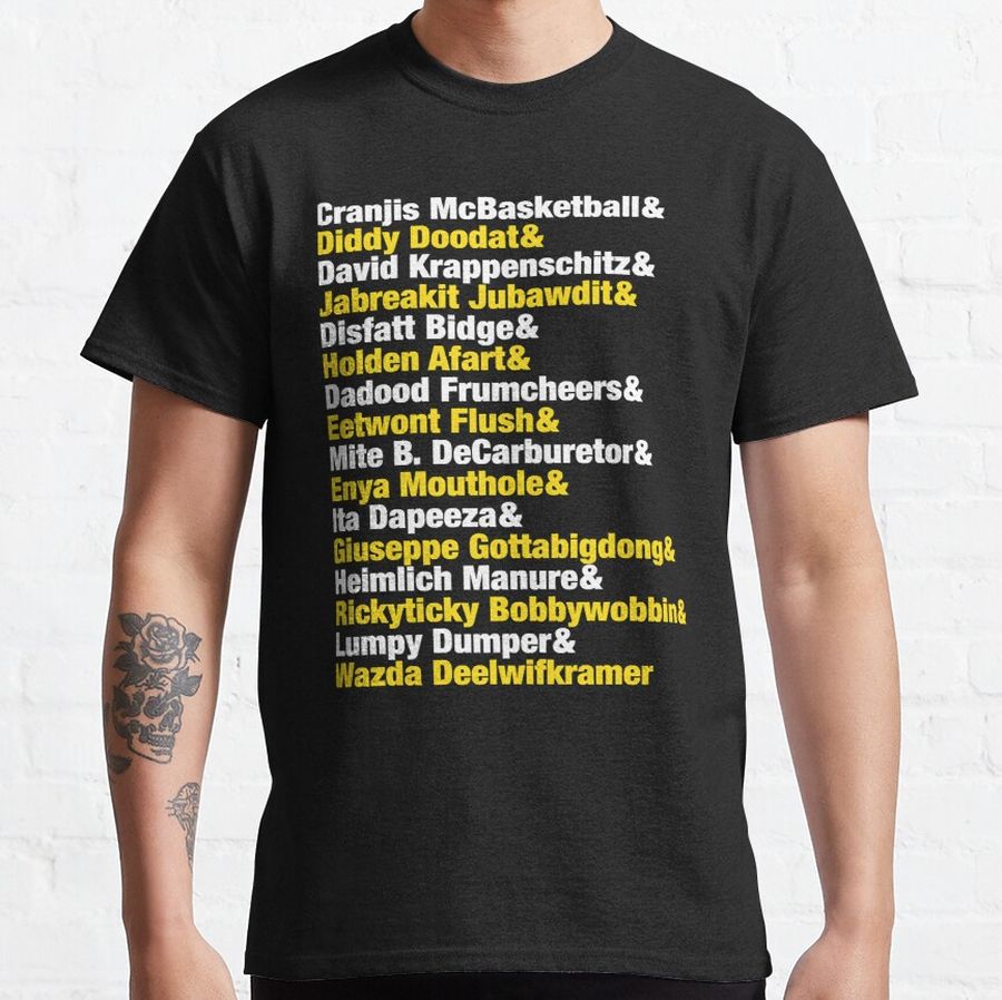 Impractical Jokers Name Game List Classic T-Shirt