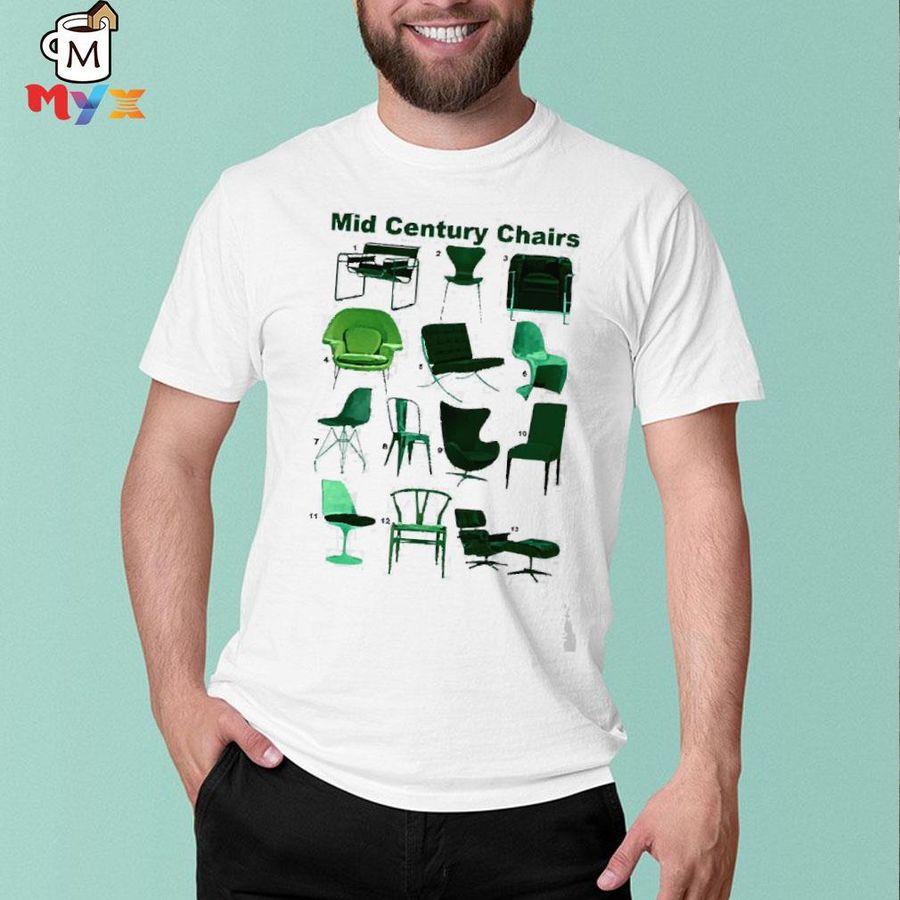 In a panoramic mid century chairs shirt