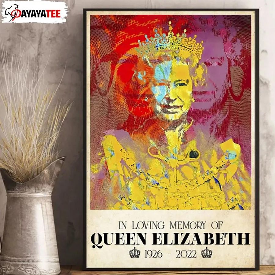 In Loving Memory Of Queen Elizabeth Ii Poster Queen British Royal Platinum Jubilee