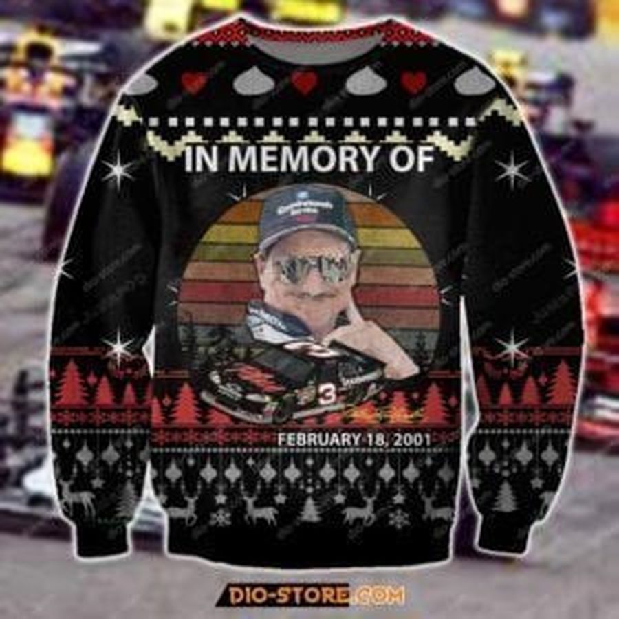 In Memory Of Dale Earnhardt Jr Ugly Christmas Sweater All