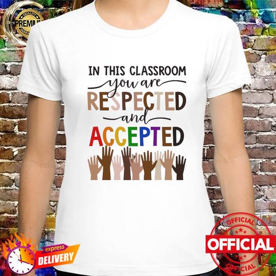In this classroom you are respected and accepted shirt