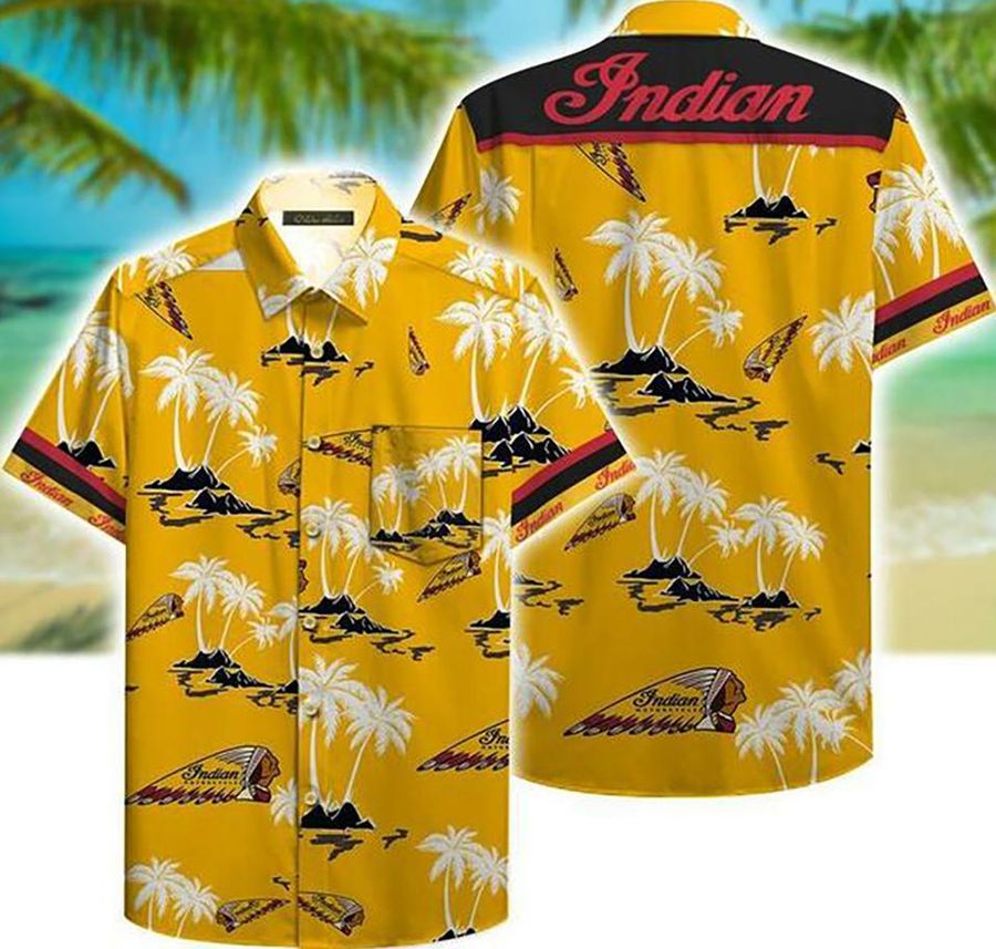 Indian Motorcycle Hawaii Hawaiian Shirt Fashion Tourism For Men Women Shirt