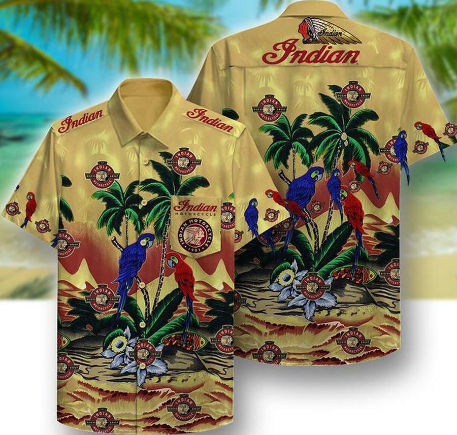 Indian Parrot Hawaii Hawaiian Shirt Fashion Tourism For Men Women Shirt