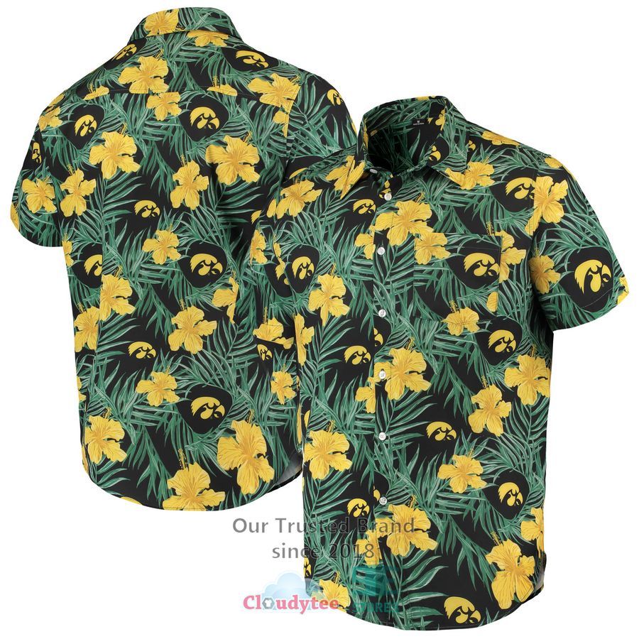 Iowa Hawkeyes Floral Gold Hawaiian Shirt – LIMITED EDITION – LIMITED EDITION