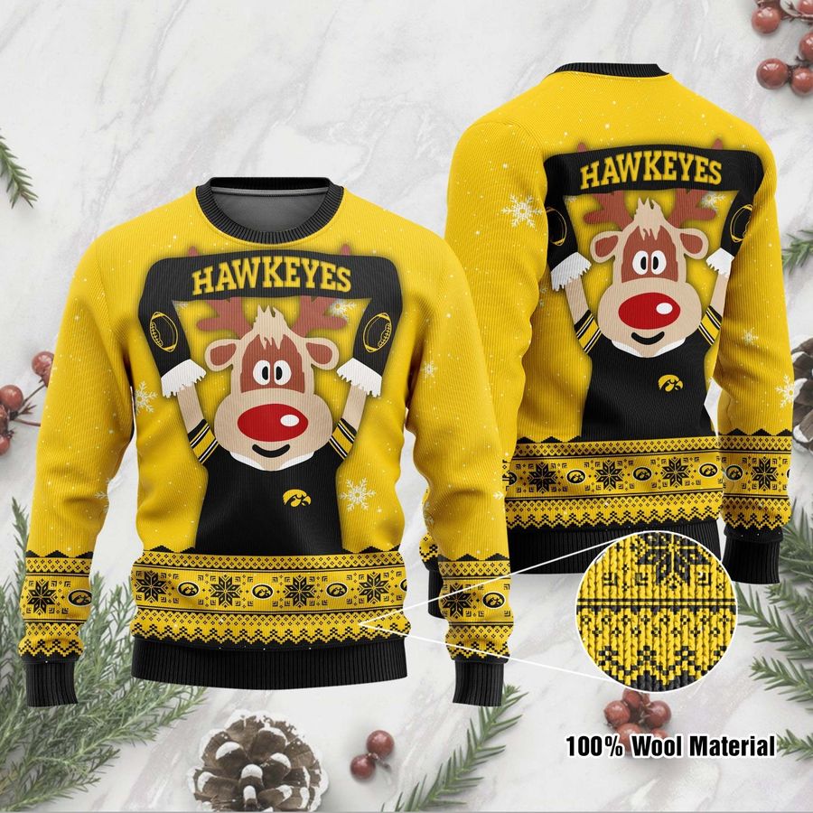 Iowa Hawkeyes Funny Ugly Christmas Sweater, Ugly Sweater, Christmas Sweaters, Hoodie, Sweatshirt, Sweater