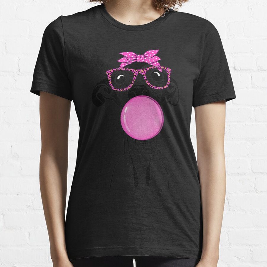 Italian Greyhound with bubble gum bandana glasses Shirt Essential T-Shirt