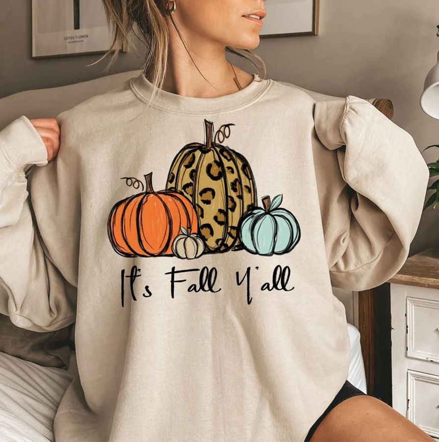 It's Fall Y'all T-shirt Pumpkin Gift Thanksgiving