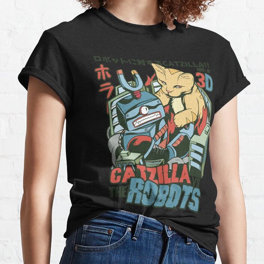 It's Catzilla!! Japanese Vintage Movie Classic T-Shirt