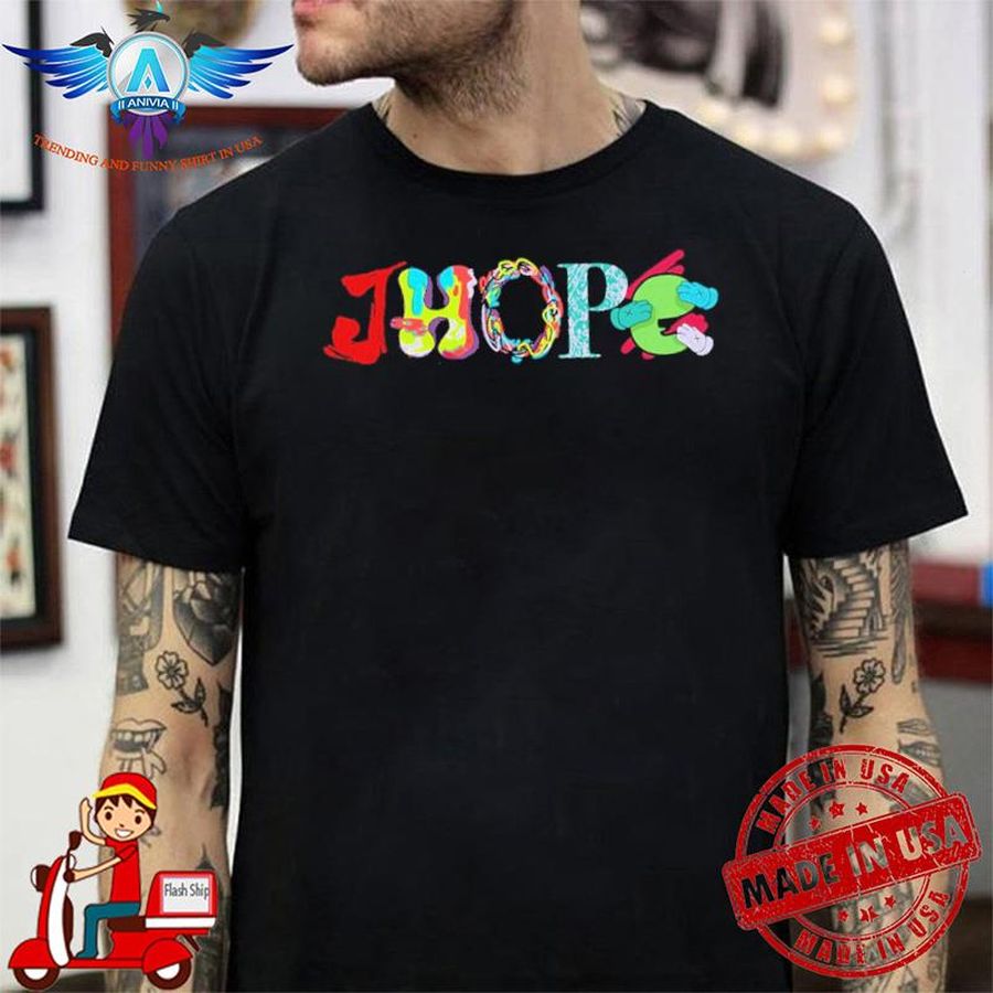 J Hope’s Black Hobichuus Minimonination shirt