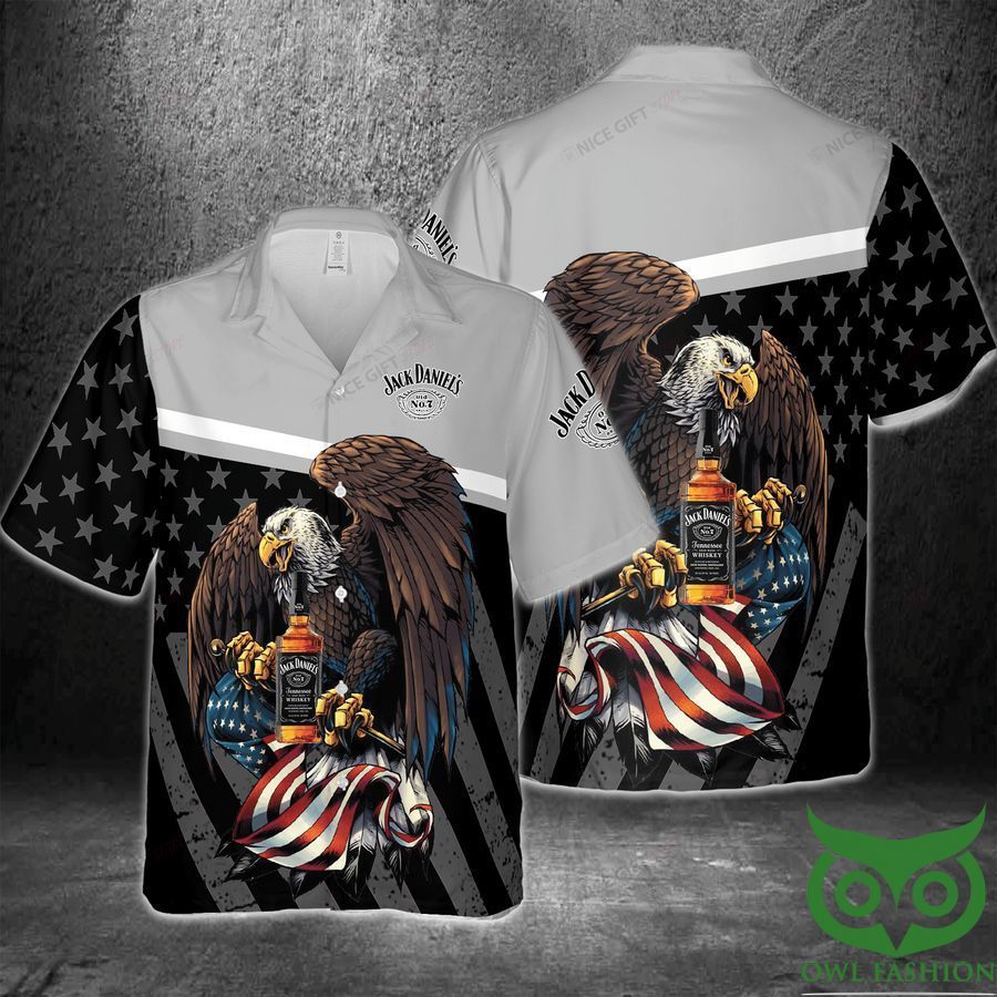 Jack Daniel's America Flag Eagle Hawaii 3D Shirt