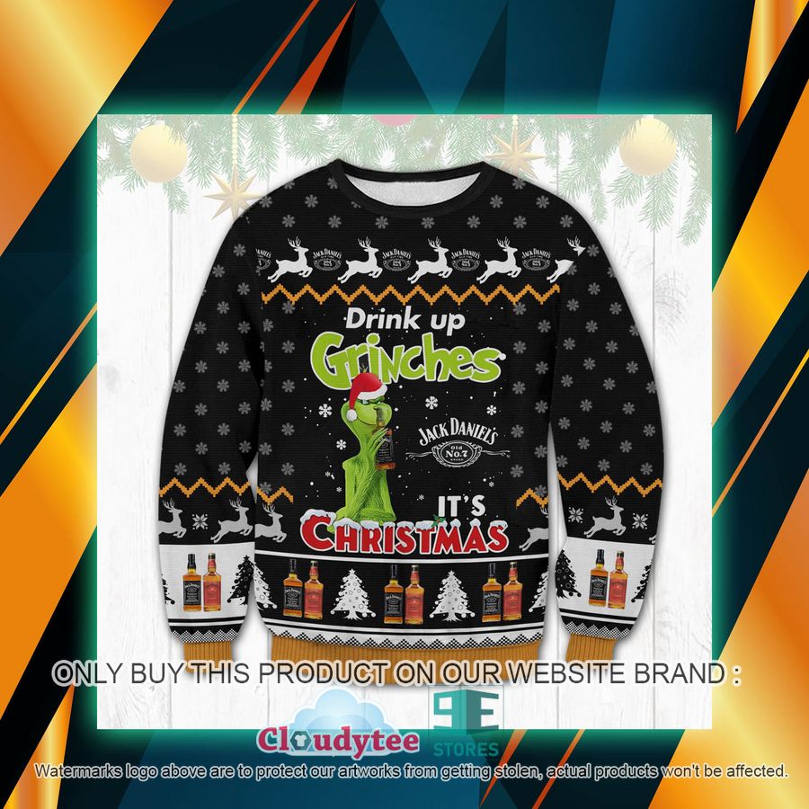 Jack Daniel's Drink Up Grinches It's Christmas Ugly Sweater – LIMITED EDITION