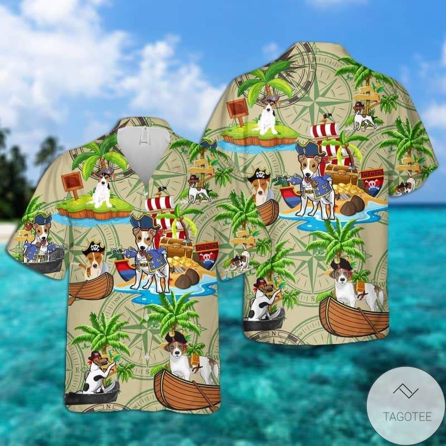 Jack Russell Terrier Pirates Hawaiian Shirt