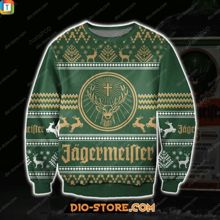 Jagermeister ugly sweater Ugly Sweater Christmas Sweaters Hoodie Sweater