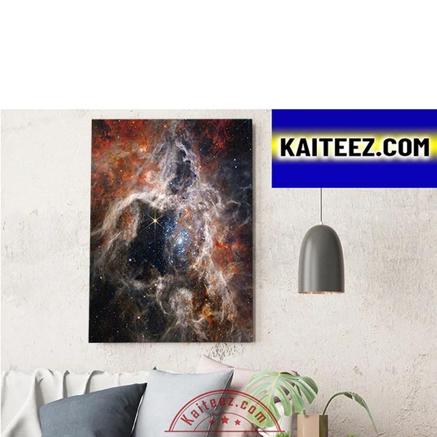 James Webb Space Telescope JWST Captures Cosmic Tarantula Decorations Poster Canvas Poster Home Decor Poster Canvas