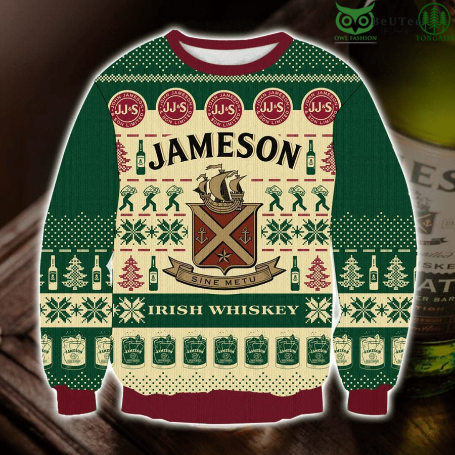 Jameson Irish Whiskey Ugly Sweater Christmas