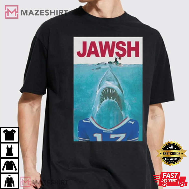Jaws Josh Allen Buffalo Bills T-Shirt