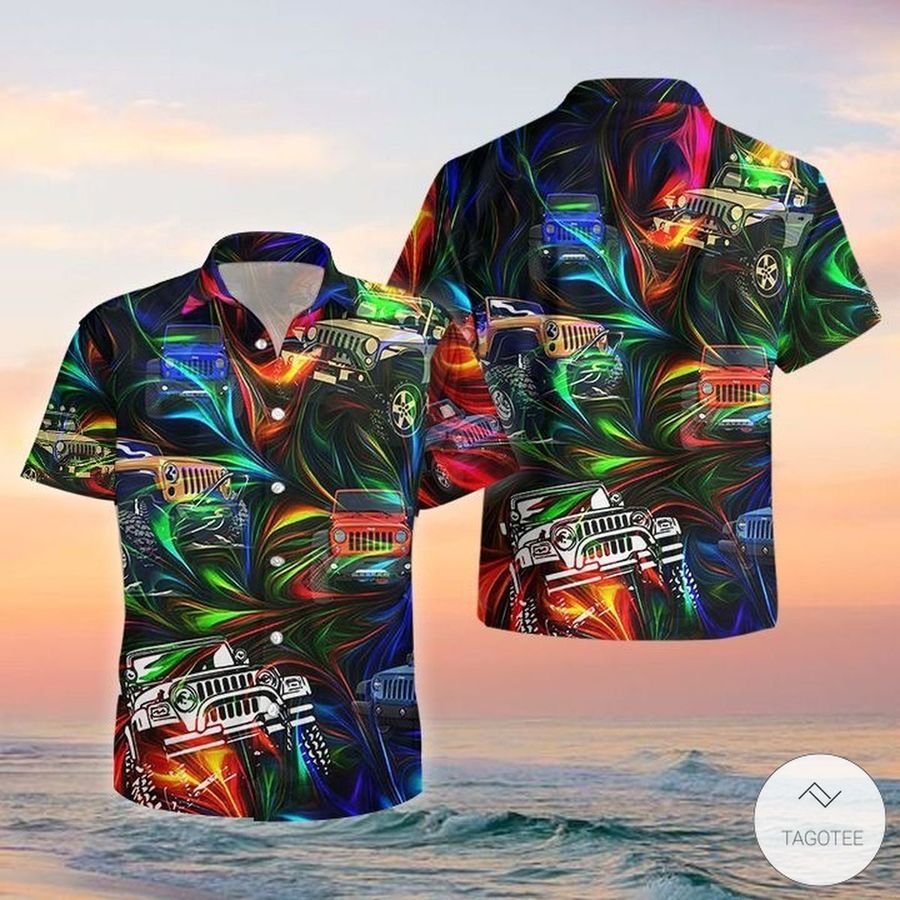 Jeep Colorful Hawaiian Shirt