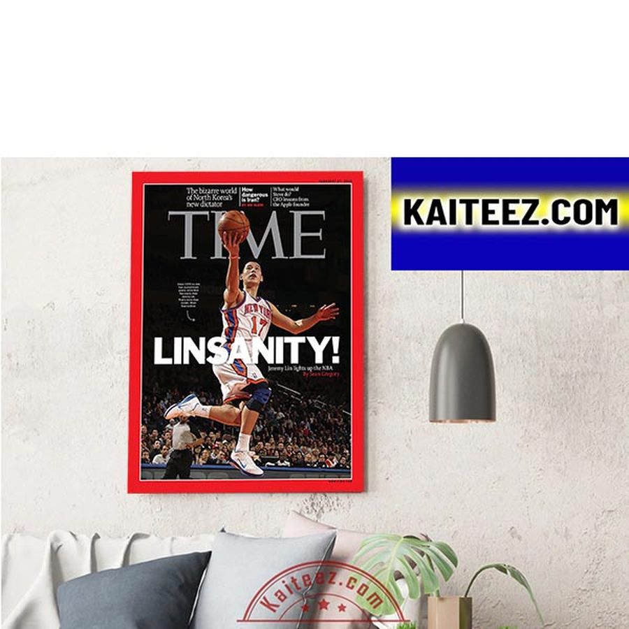 Jeremy Lin On The Cover Of Time Magazine The Linsanity ArtDecor Poster Canvas