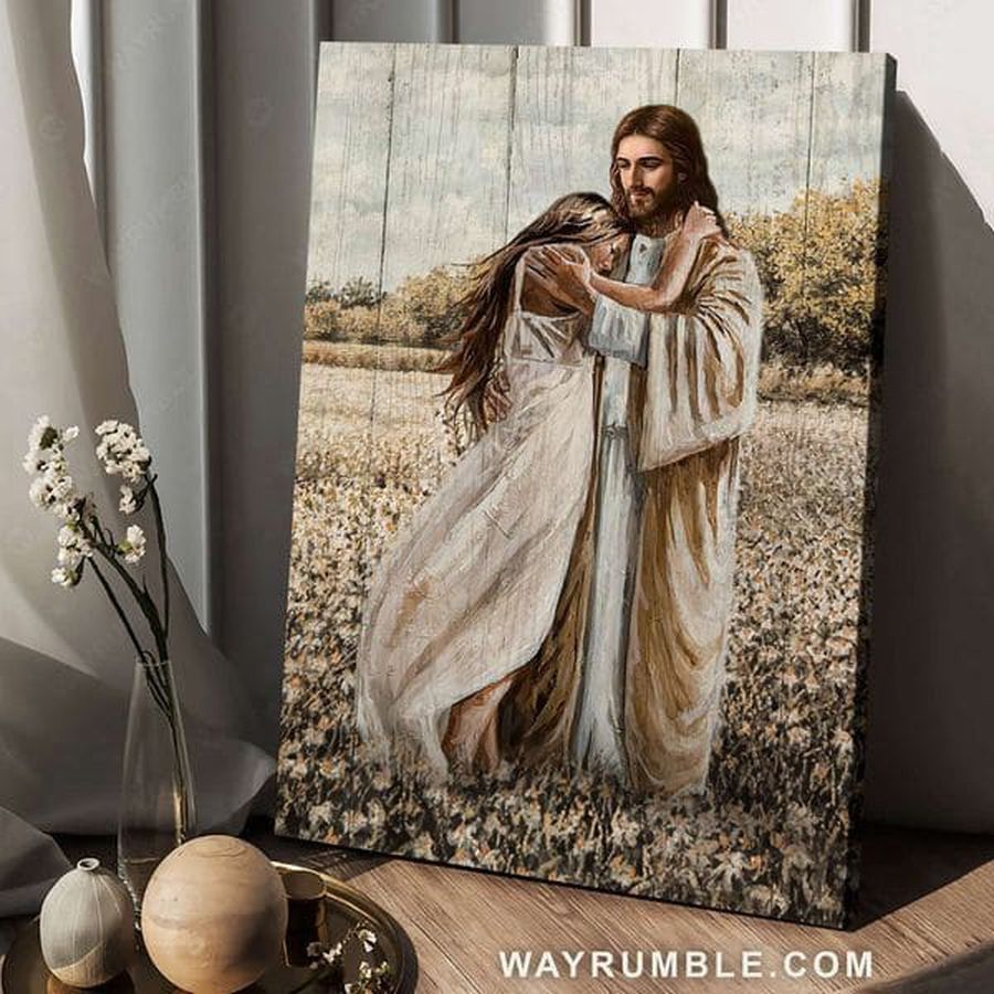 Jesus And Daughter, God Poster, Jesus Christ Poster