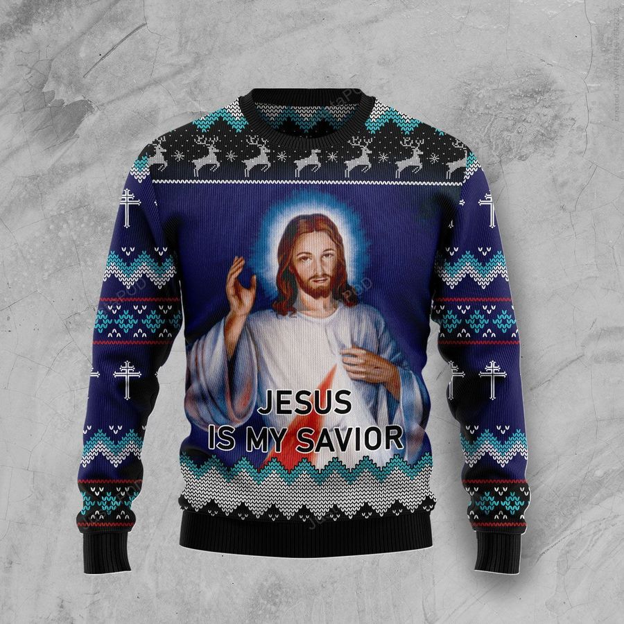 Jesus Is My Savior Christmas Ugly Sweater Ugly Sweater Christmas