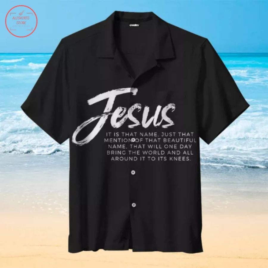 Jesus Slogan Hawaiian Shirt