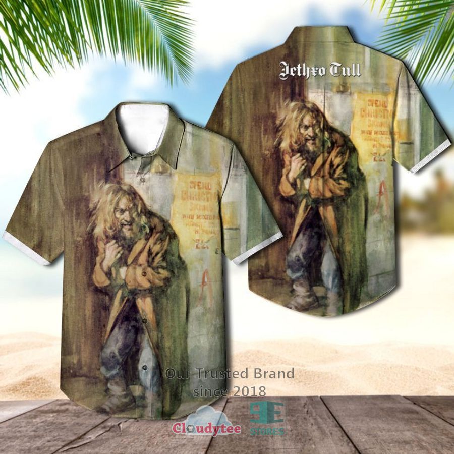 Jethro Tull Aqua Hawaiian Casual Shirt – LIMITED EDITION