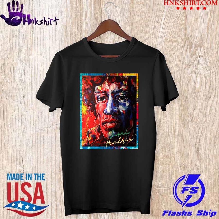 Jimi Hendrix Watercolor Graphic T Shirt
