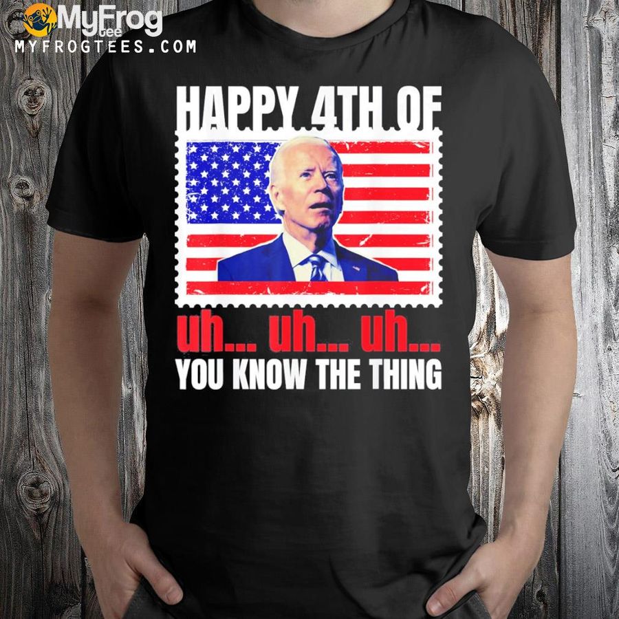 Joe Biden confused trendy merry happy 4th of july shirt