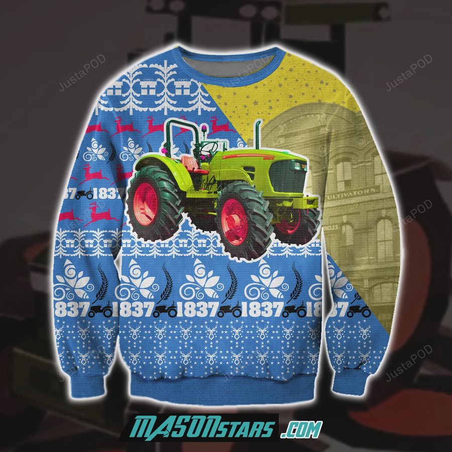 John Deere 3D Print Ugly Christmas Sweater, Ugly Sweater, Christmas Sweaters, Hoodie, Sweater