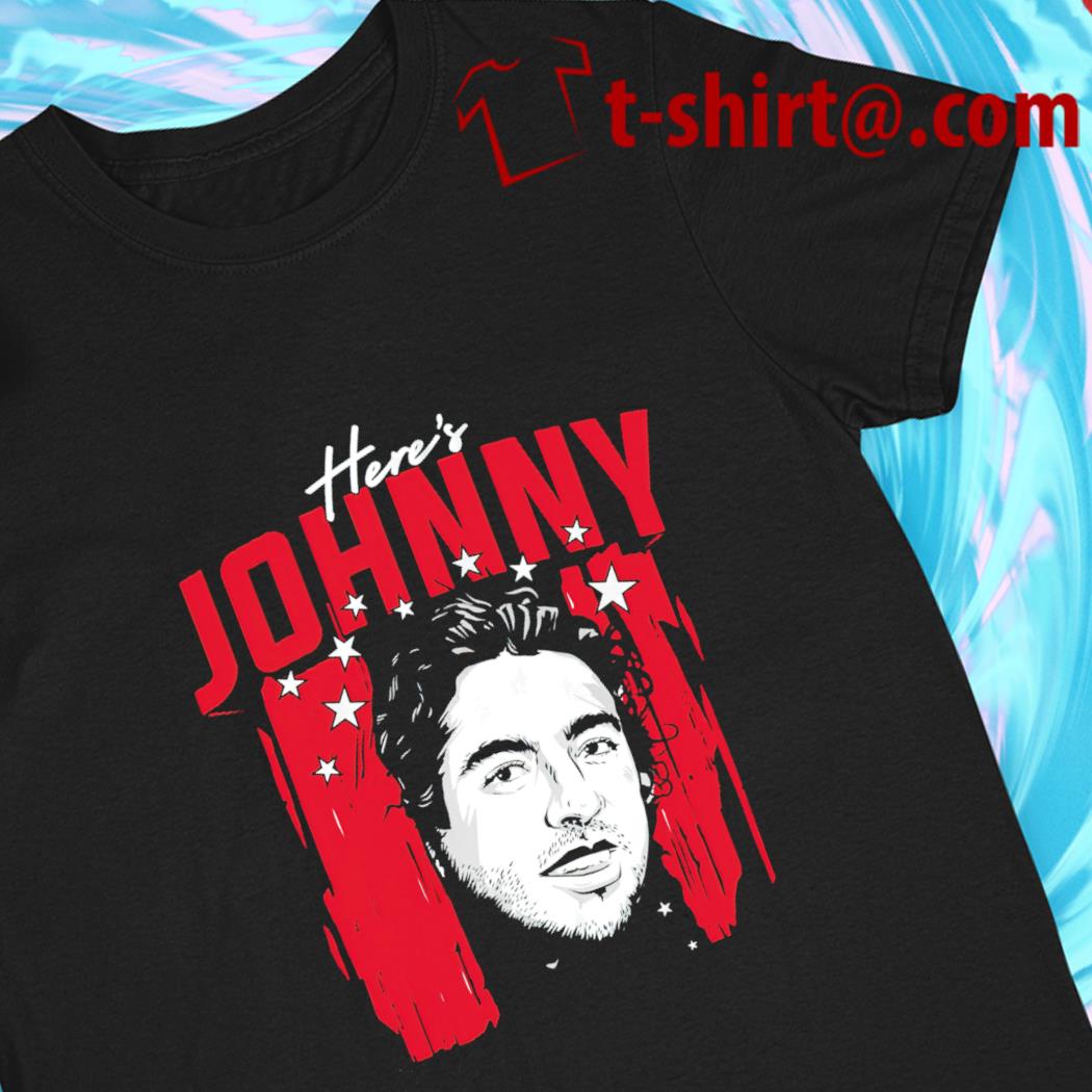 Johnny Gaudreau Here's Johnny Columbus Blue Jackets funny T-shirt