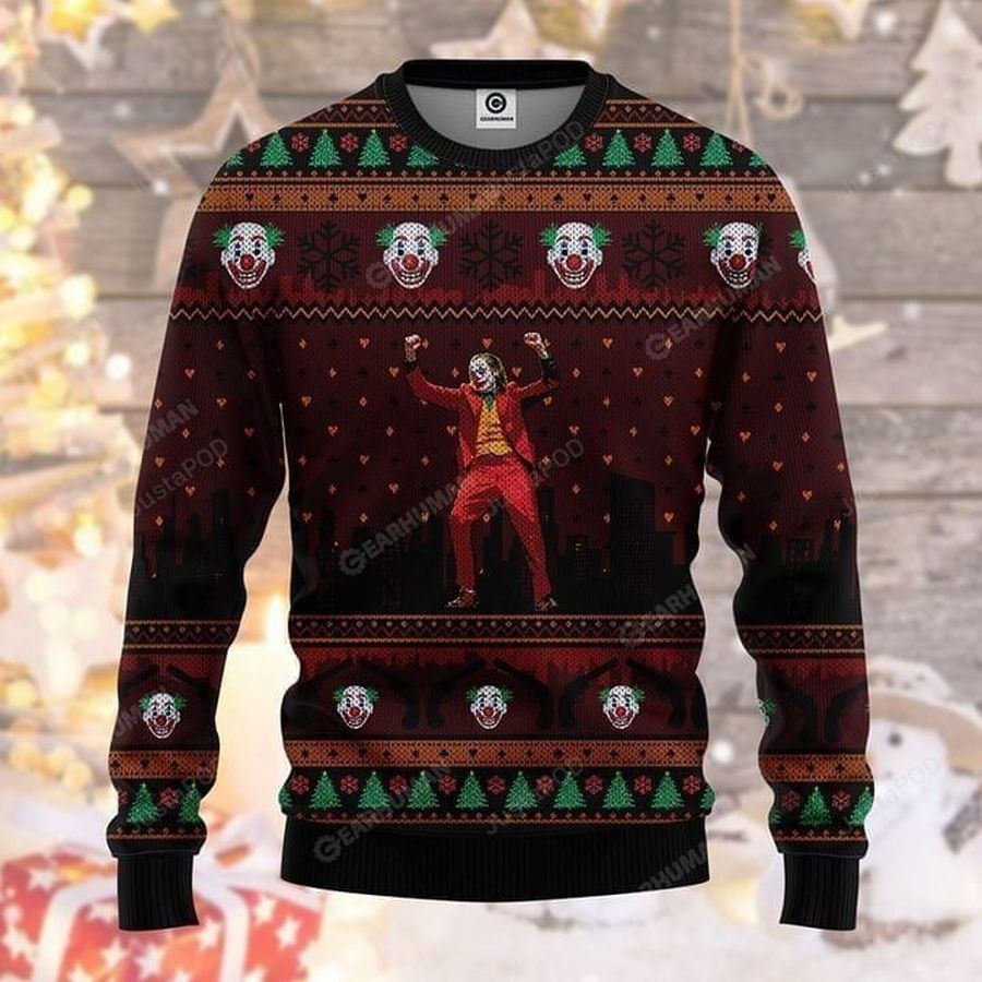 Joker Dancing Ugly Christmas Sweater Ugly Sweater Christmas Sweaters Hoodie