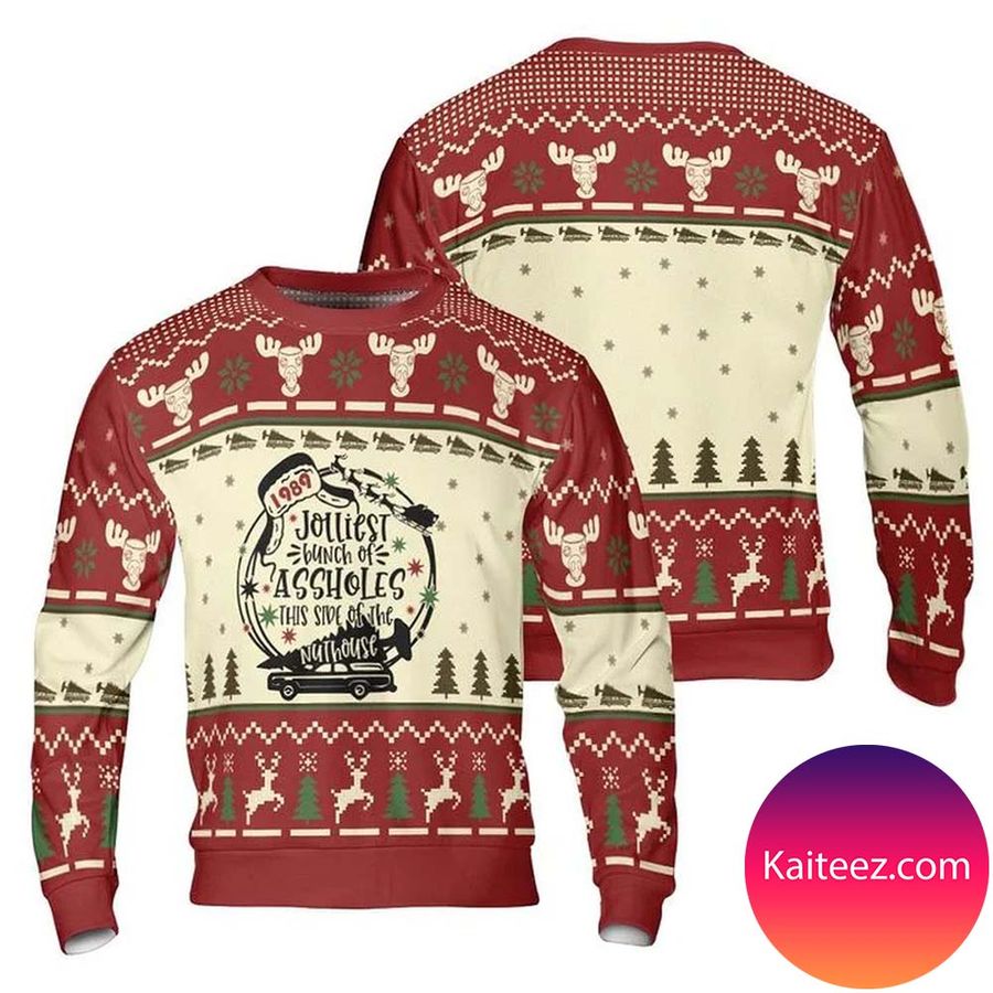 Jolliest Bunch Of Assoles National Lampoons Christmas Vacation Christmas Ugly Sweater
