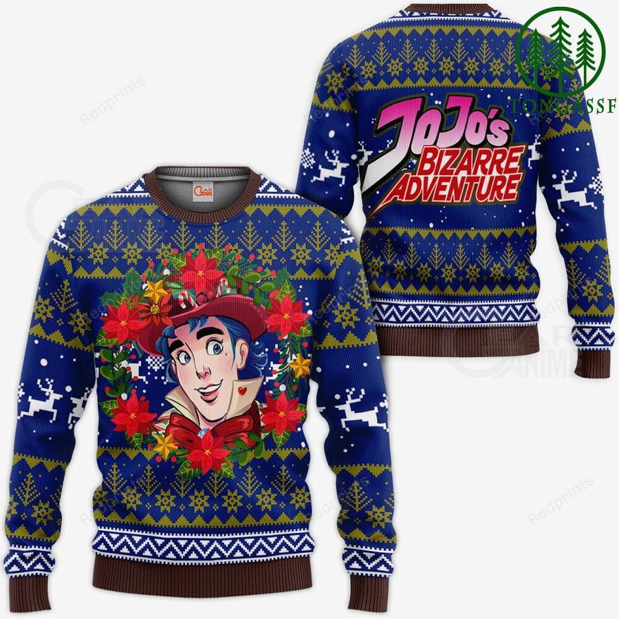 Jonathan Joestar Ugly Christmas Sweater and Hoodie JoJo’s Bizarre Adventure Anime
