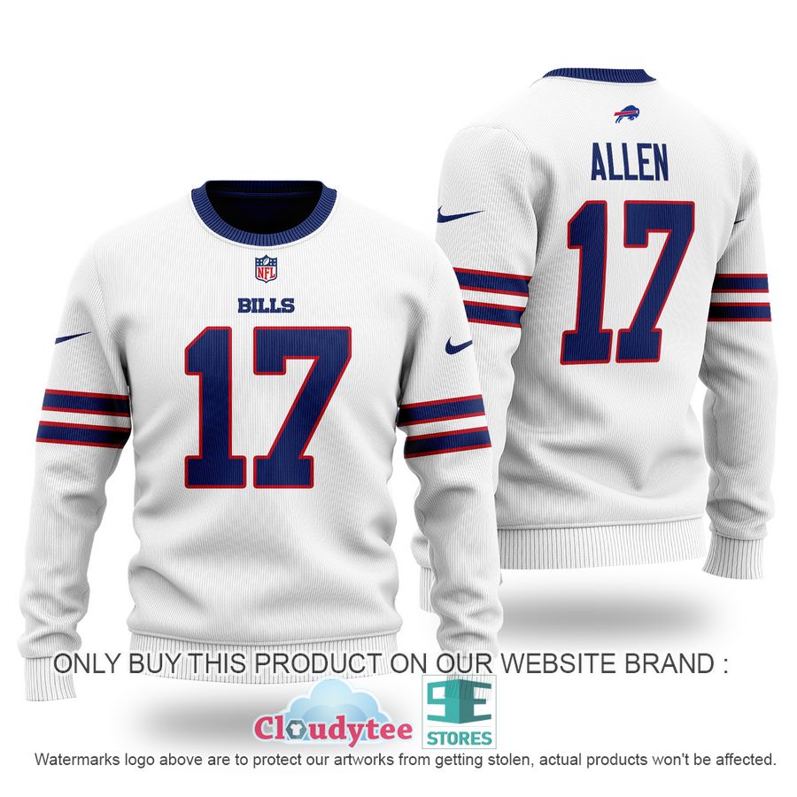 Josh Allen 17 Buffalo Bills Ugly Sweater – LIMITED EDITION