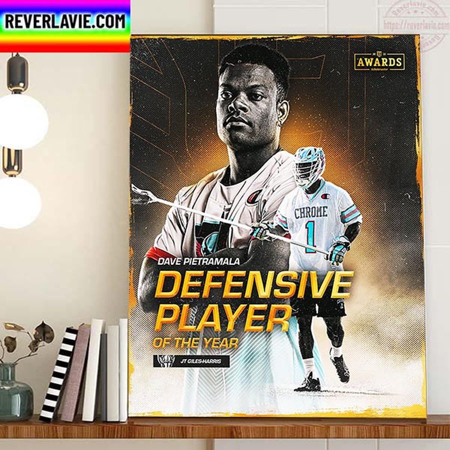 JT Giles Haris Is 2022 Defensive Player Of The Year In PLL Home Decor Poster Canvas