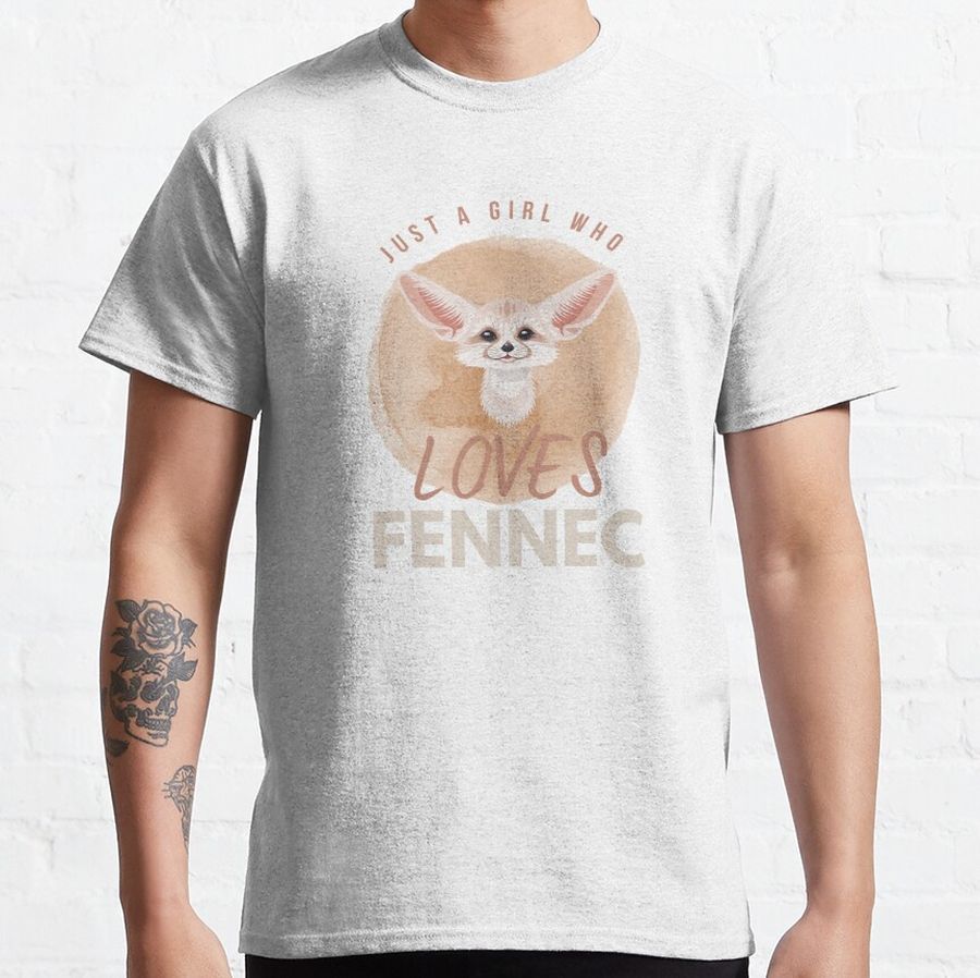Just A Girl Who Loves Fennec Classic T-Shirt