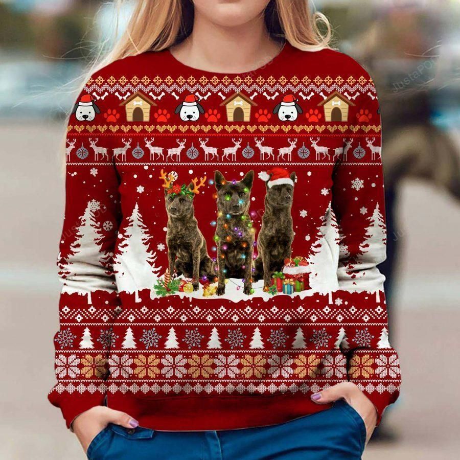 Kai Ken Ugly Christmas Sweater All Over Print Sweatshirt Ugly